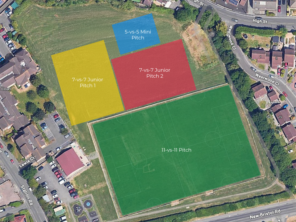 Worle Rec Pitch Map Worle Rec Pitch Map